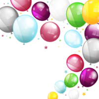 colorato saluto volante Palloncino png