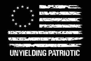 Betsy Ross 1776 Patriot Flag Design vector