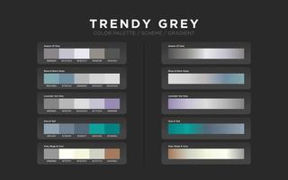 Set of palette modern color schemes Royalty Free Vector