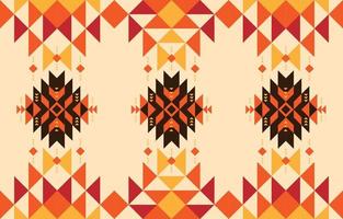 patrón geométrico indígena étnico. patrón sin costuras de geometría. diseño para estilo indígena, tela, boho, alfombra, ikat, tribal, batik, vector, ilustración, estilo patrón vector