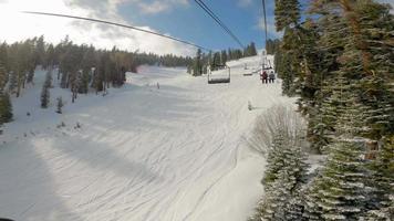 Riding up a chairlift video