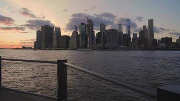 Lower Manhattan at Sunset video