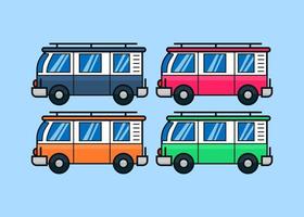 ilustración vectorial del símbolo del icono del vehículo de transporte en estilo de diseño plano vector