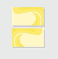 business card background template with yellow color vector illustration