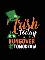 st. patrick's day typography colorful Irish quote vector Lettering t shirt design