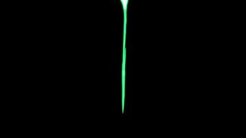 desenho animado verde de animação de raio de trovão e efeito de explosão em fundo preto video