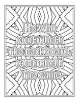 Basketball Quotes coloring book vector