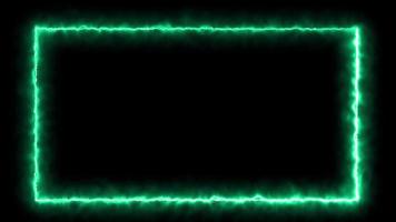 quadro de onda de calor retangular azul claro em fundo preto video
