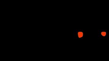 efeitos de transição de movimento fluido laranja preenchem a tela em fundo preto video