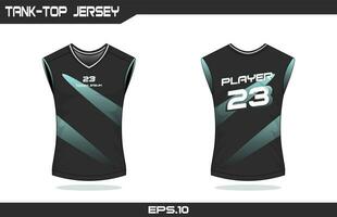 Basketball tank-top jersey design vector