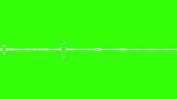 Bar Audio Spectrum White Green Screen Background video