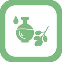 icono de vector de aceite orgánico