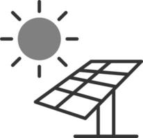 icono de vector de panel solar