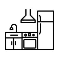 icono de vector de cocina