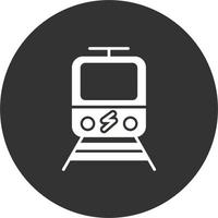 icono de vector de tren eléctrico