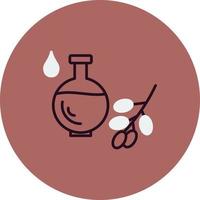 icono de vector de aceite orgánico