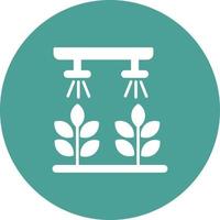 Hydroponic gardening Vector Icon