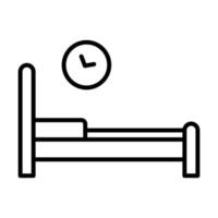 icono de vector de cama