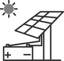 icono de vector de energía solar