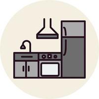 icono de vector de cocina