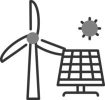 icono de vector de energía renovable