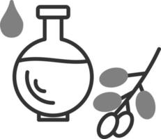 icono de vector de aceite orgánico