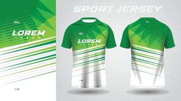 diseño de camiseta deportiva de camisa verde vector