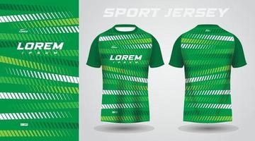 green shirt sport jersey design vector