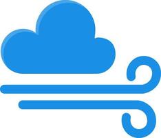 Cloud. Abstract white cloudy set isolated on blue background. Vector illustration