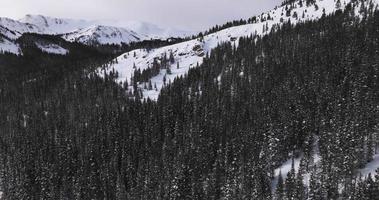 pista de esquí de travesía en las montañas rocosas de colorado video