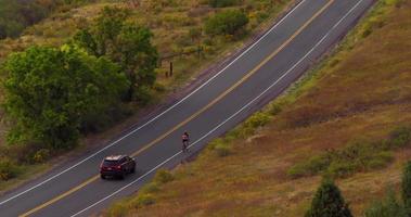 Cars Driving Through the Mountains in Colorado video