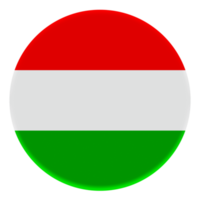 3D Flag of Hungary on avatar circle. png