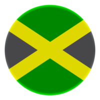 3d bandera de jamaica en el círculo de avatar. png