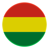 3d bandera de bolivia en círculo de avatar. png