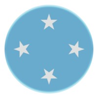 3D-Flagge der Föderierten Staaten von Mikronesien auf einem Avatar-Kreis. png
