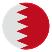 3d bandera de bahrein en el círculo de avatar. png