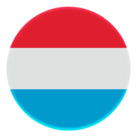 3D Flag of Luxembourg on avatar circle. png