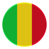 3D Flag of Mali on a avatar circle. png