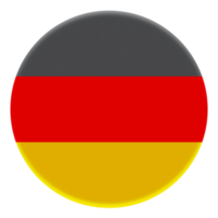 3d bandera de alemania en el círculo de avatar. png