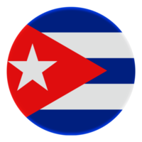 drapeau 3d de cuba sur le cercle d'avatar. png