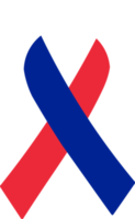 3D Flag of France on a fabric ribbon. png