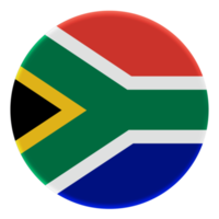 3D Flag of South Africa on avatar circle. png