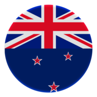3D Flag of New Zealand on avatar circle. png
