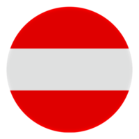 3D Flag of Austria on avatar circle. png