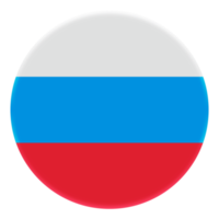 3D Flag of Russia on avatar circle. png