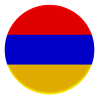 3d flagga av armenia på avatar cirkel. png