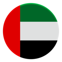 3D Flag of United Arab Emirates on avatar circle. png