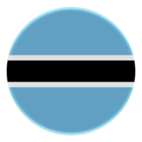 Bandera 3d de botswana en un círculo de avatar. png