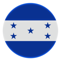 3d bandera de honduras en el círculo de avatar. png