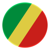 3d flagga av republik av de kongo på en avatar cirkel. png